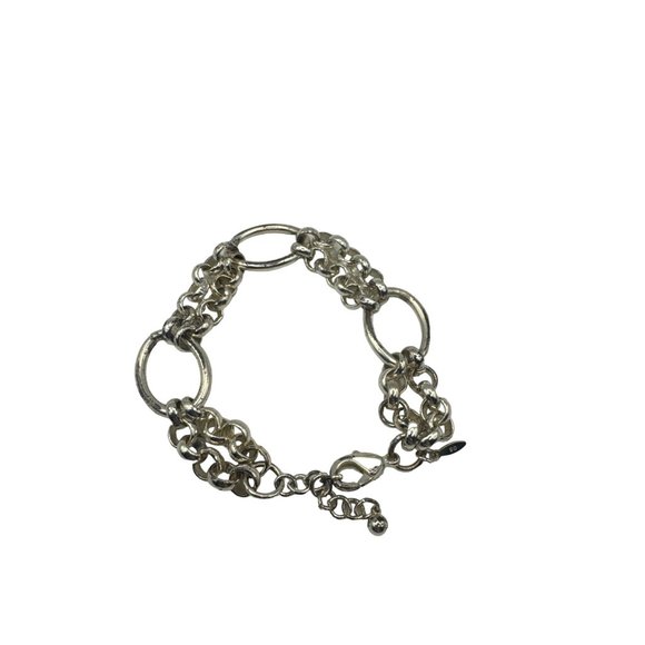 Avon Silver Tone Chain Link Bracelet 7.5 Inches 1.5 Inch Extender - Picture 4 of 4